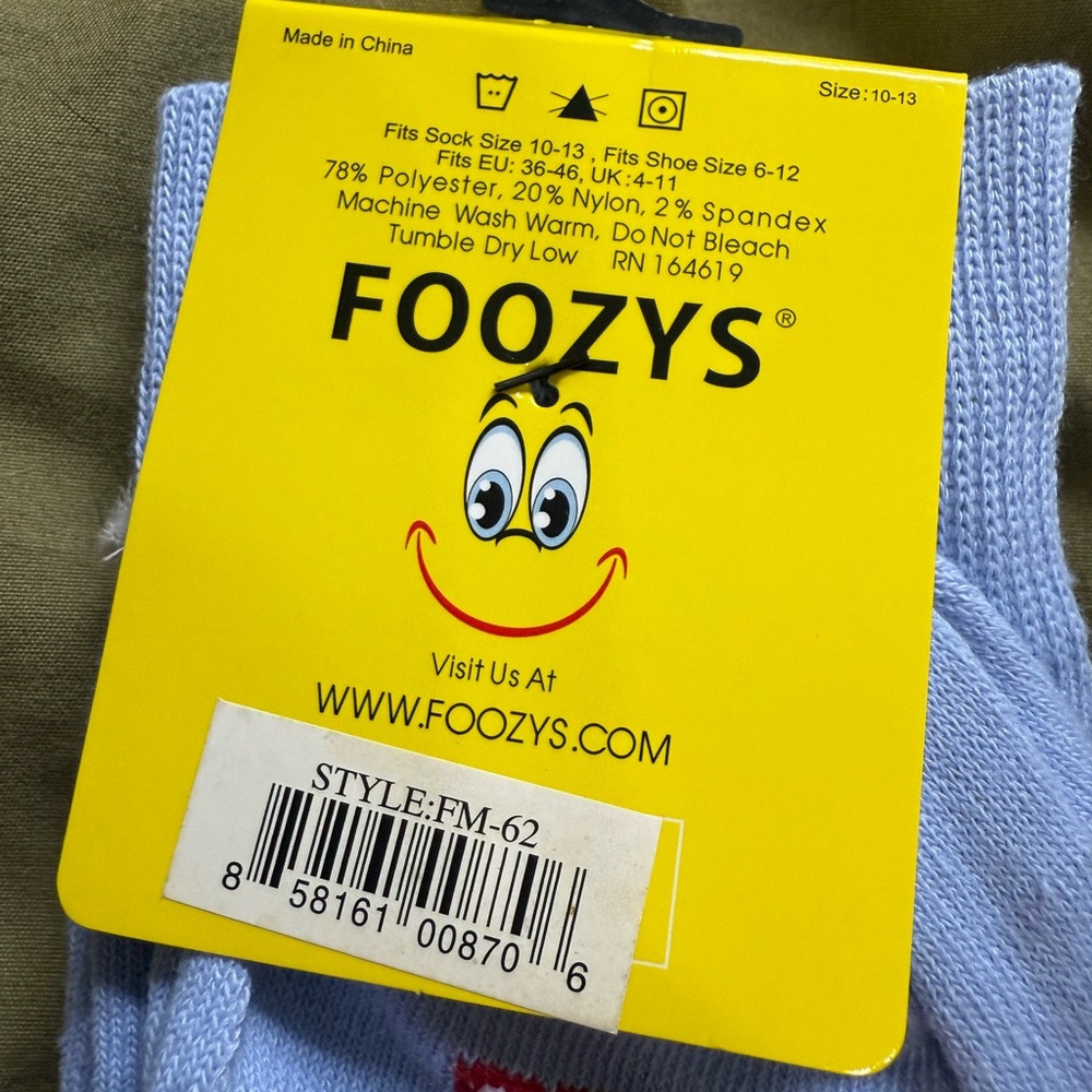 Fozzy's Wedding Theme Casual Socks - Light Blue - Picture 3 of 3
